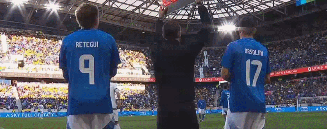 Italia-Ecuador 2-0, Pellegrini segna con un tiro dalla distanza, Varela segna con un pallonetto